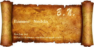 Bammer Nedda névjegykártya